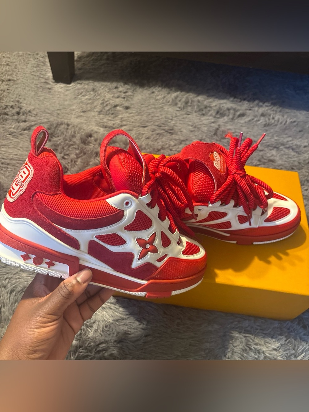 Red LV Skate